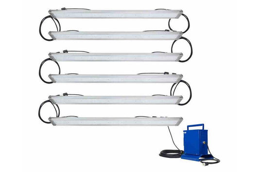 General Area Use LED String Light - (6) 160W LED Fixtures - 115,200 Lumens - Inline Transformer