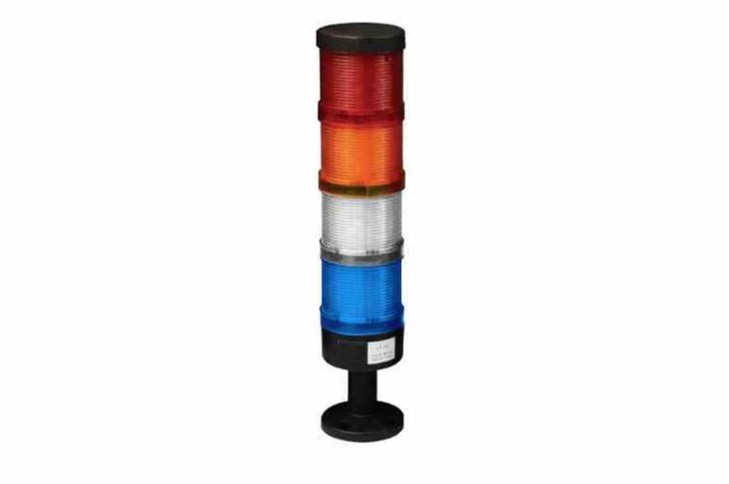 11W LED Stack Light - Amber, Red, White, Blue - Polycarbonate - Base/Surface Mount - IP65