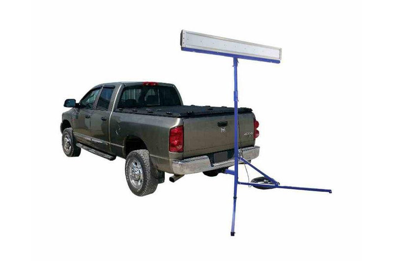 160 Watt Trailer Hitch Mount Work Area LED Flood Lighting System - 6-10' Tower - 19,200 Lumens