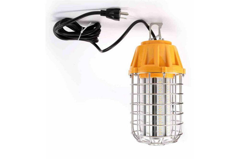 Temporary Jobsite LED Light Fixture - 60 Watt LED - SJT 18AWG - Hook Mount