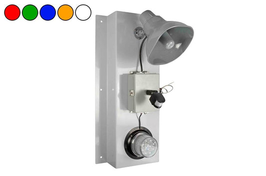 Industrial Horn & LED Strobe Warning System - Remote Sensor - 120V AC - Weatherproof - Class 1 Beacon