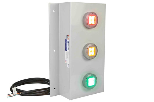 36 Watt LED Signal Stack Light - Red Yellow Green - NEMA 4X - Corrosion Resistant - 120-277