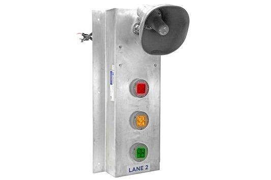36W LED Colored Signal Stack Light w/ Signal Horn - 3 Colors - NEMA 4X - Corrosion Resistant - IP68