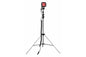 25W Red LED Spotlight - 3.5-10' Aluminum Tripod - 2250 Lumens - IP67 - 9-60VDC - 16' Cord w/ Plug