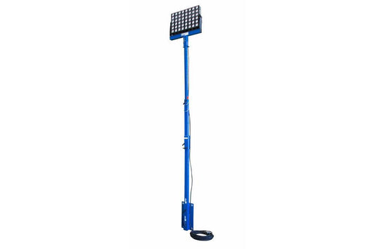 160W Pole Mount LED Flood Light Tower - 7-12' Pole - 25' 16/3 SOOW w/ General Area Cord Cap
