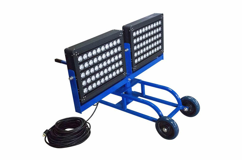 1000 Watt Portable LED Work Area Light Cart - 100 ft cord - 120,000 Lumens - 120-277V AC