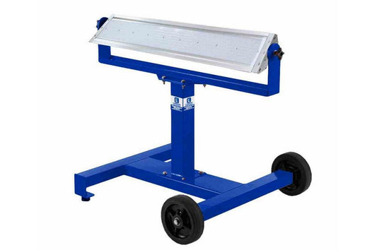 160W Mobile LED Light Stand w/ Wheels - 360 Rotation - Dual Wheels - IP65 Waterproof