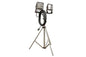 120W LED Flood Lights on Telescoping Tripod - Extends 3.5' to 10' - (2) LED Lamps - 50' Cord
