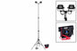 24W Portable LED Telescoping Light Tower - 3.5' to 10' - 1440 lms - Rechargeable - 15+ Hours per Charge