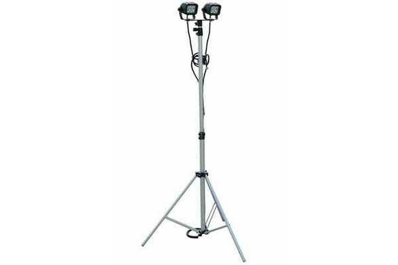 Portable LED Telescoping Light Tower Extends 3.5' to 10' - 24 watts - Adjustable - 1440 Lumens - 9-4