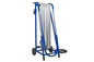 320W Work Area LED Light on Upright Portable Cart w/ Wheels - 4' (2) Lamps - 50' Cord w/ Cord Cap