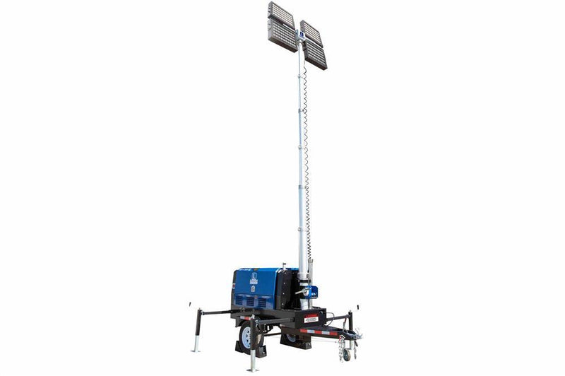 20kW Generator - Water Cooled Diesel Engine - 25' Telescoping Tower - (4) LED Lamps - 50 Gal Tank