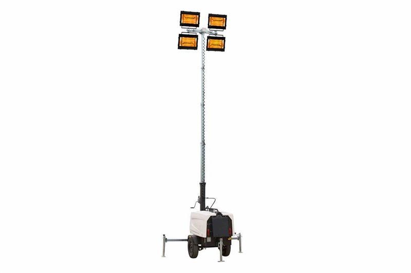 6000W Generator - Water Cooled Diesel Engine - 25' Tower - (4) 1000W LED Lights - Coal Dust Area