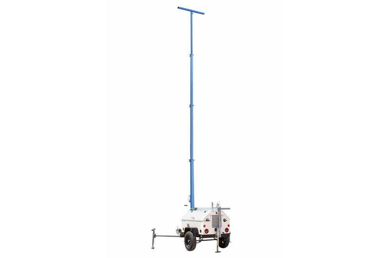 4-Stage Telescoping Light & Equipment Tower - 6kW Diesel Genset - 50 Gal. Fuel Tank - 13-40' Boom