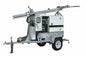 23' Mobile Light Tower with Diesel Engine Generator - 12'-20' Mast - (4) 320W LED Lamps - 4kW Genset/39.9 Gallon Poly Fuel Tank
