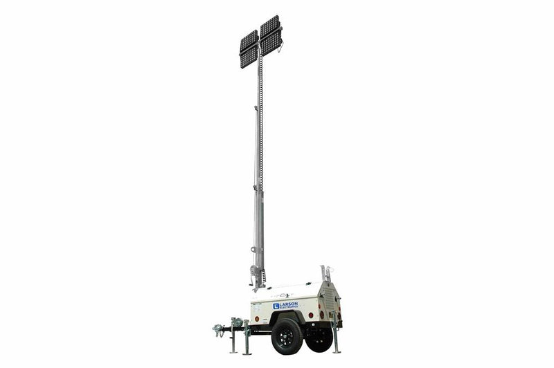 8,000W Generator - Water Cooled Diesel Engine - 9' to 45' Telescoping Five Stage Tower - (4) LED Fixtures - 45Gal Fuel Tank