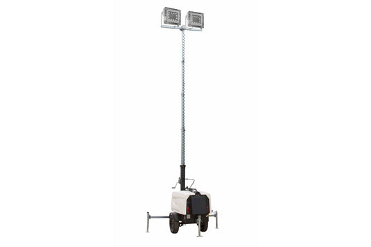 Larson 25' Explosion Proof Telescoping Tower - C1D2 - 6kW Generator, Spark Arrestor - (2) 150W LED Lamps