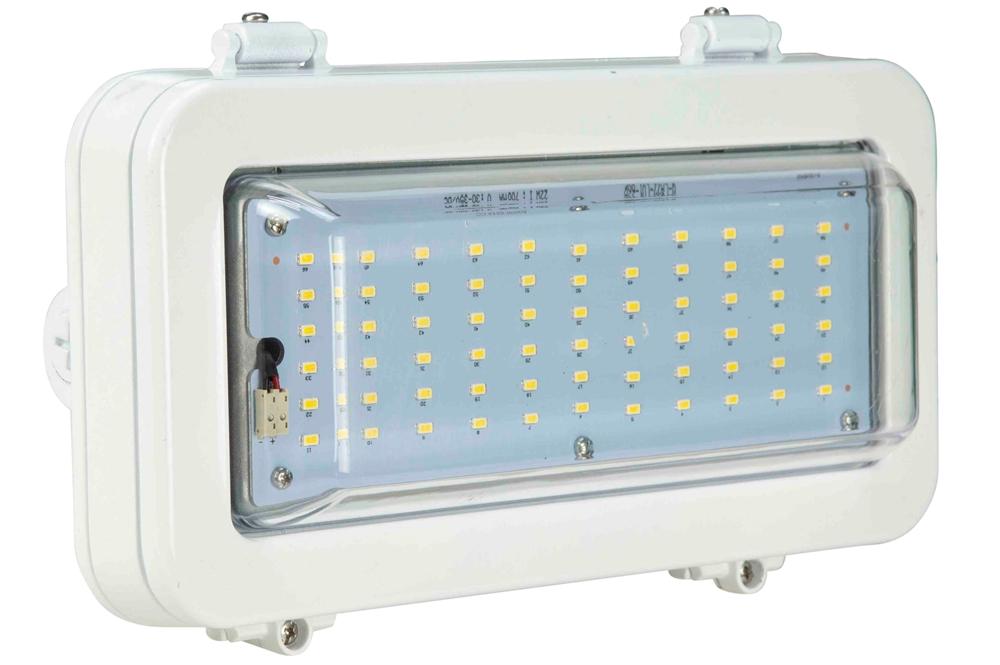 37W Wash Down LED Light - 120/277V AC - Food Safe - IP66 Rated - Surface Mount