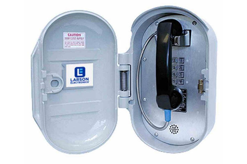 Weatherproof Phone w/ Dial Pad - Analog - Aluminum Housing - Noise Canceling - 15" Handset Cord