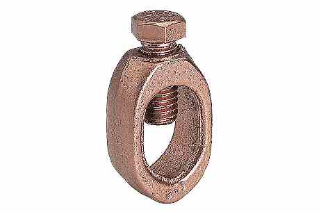 Larson Copper Mechanical Ground Connection, Single Rod Connection