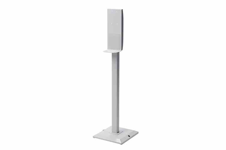 Larson 60" Stand for Electric Automatic Hand Sanitizer Dispenser - Steel - Powder Coated Grey Finish