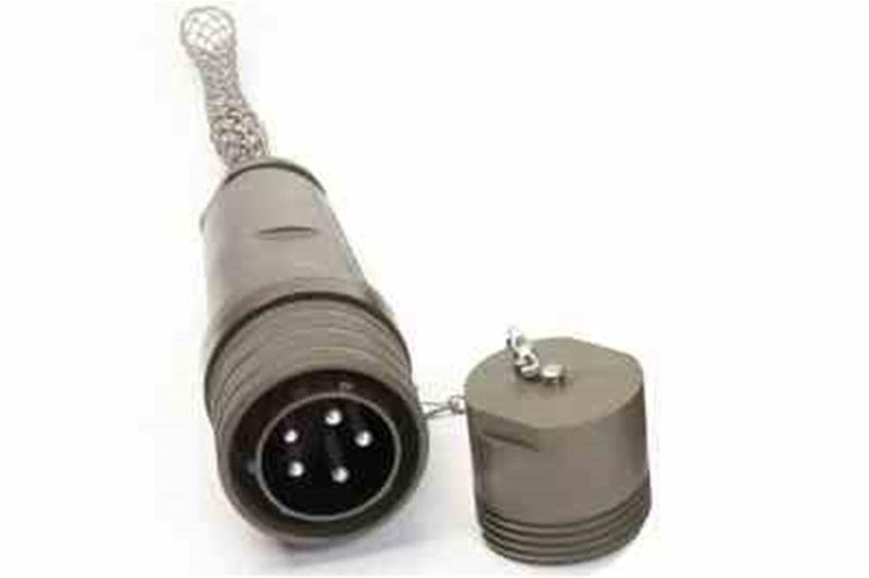 100A Military Plug - 120/208V AC - Male, (8) Positions - Protective Cap