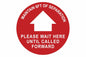 Larson Maintain 6FT Of Separation Floor Sign - Includes (1) Adhesive Backed Vinyl Warning Sign
