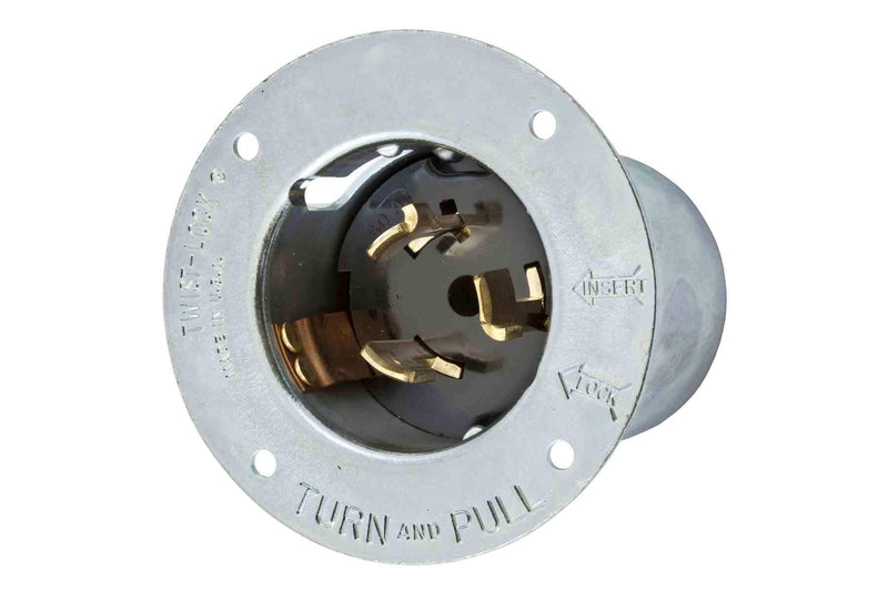 Larson California Standard CS6375, Twist-Lock 50-Amp Male Inlet, 125/250V 1PH 3P4W, IP20