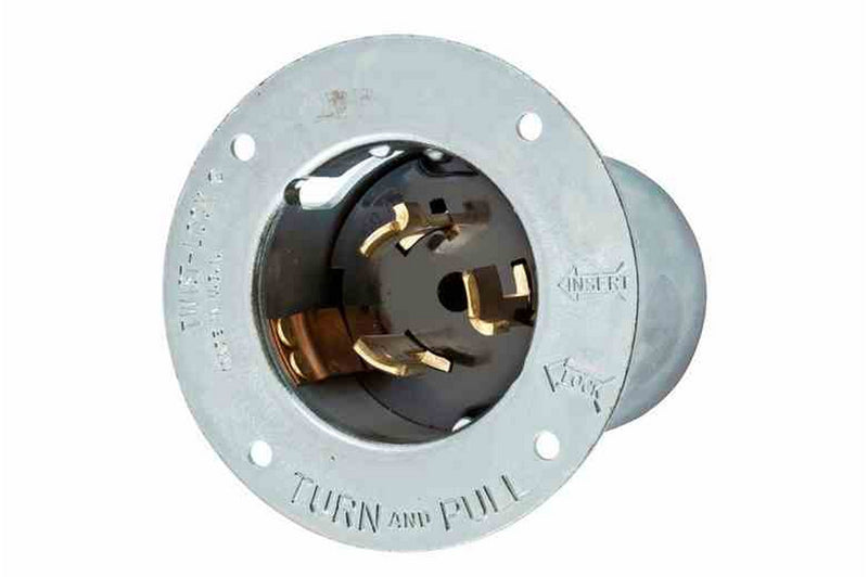 Larson California Standard CS6377, Twist-Lock 50-Amp Male Inlet, 125V 1PH 2P3W, IP20