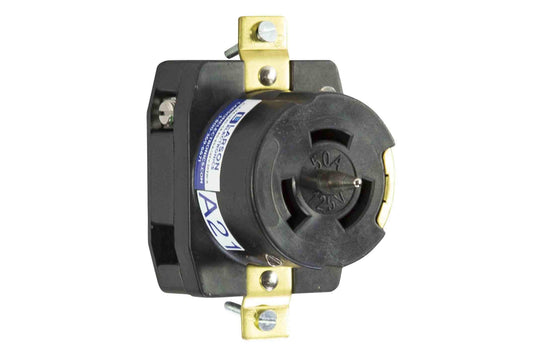 Larson California Standard CS6370, Twist-Lock 50-Amp Female Receptacle, 125V 1PH 2P3W, IP20