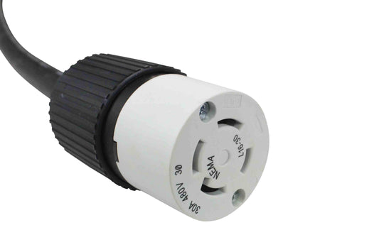 Larson NEMA L16-20 Twist Lock Connector - IP20 - 20 Amp - 480V - 3P4W - 3 12/4 SOOW