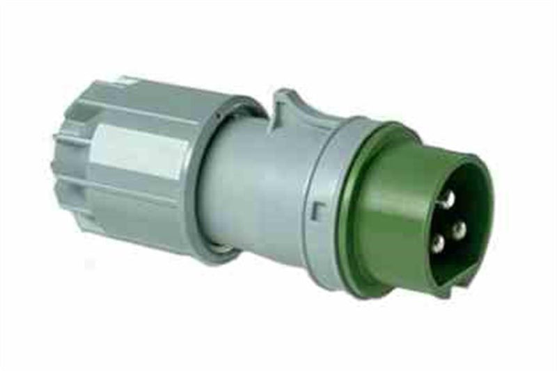 IEC 60309 Splashproof Plug - 24/42V 3PH, 2P3W - Pin & Sleeve - 16 Amps - IP44