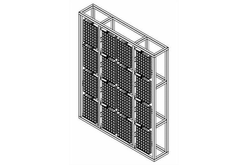 Light Tower Head Assembly Frame - Holds (16) GAU-LTL-500W-LED Fixtures - LED Tower Mount