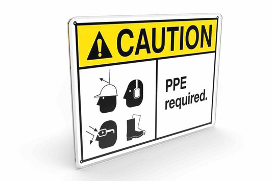 Larson PPE Required Sign  - Includes (1) Polycarbonate Warning Sign
