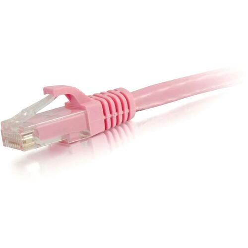 C2G 10 ft Cat5e Snagless UTP Unshielded Network Patch Cable - Pink - 10 ft Category 5e Network Cable for Network Device - First End: 1 x RJ-45 Male Network - Second End: 1 x RJ-45 Male Network - Patch Cable - Pink