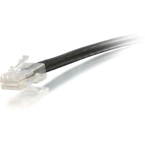 C2G 2 ft Cat5e Non Booted UTP Unshielded Network Patch Cable - Black - 2 ft Category 5e Network Cable for Network Device - First End: 1 x RJ-45 Male Network - Second End: 1 x RJ-45 Male Network - Patch Cable - Black