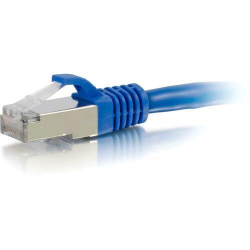 C2G 20ft Cat6a Snagless Shielded (STP) Network Patch Cable - Blue - 20 ft Category 6a Network Cable for Network Device - First End: 1 x RJ-45 Male Network - Second End: 1 x RJ-45 Male Network - Patch Cable - Shielding - Gold, Nickel Plated Connector - Bl