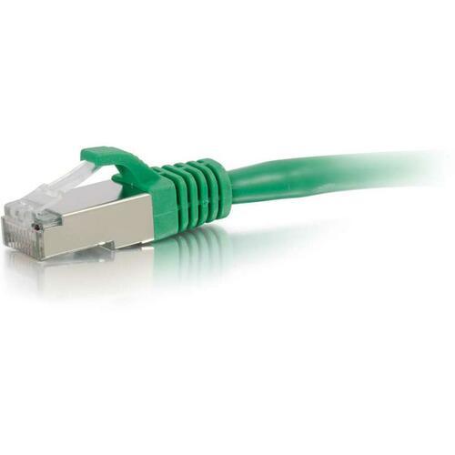 C2G 1ft Cat6 Snagless Shielded (STP) Network Patch Cable - Green - 1 ft Category 6 Network Cable for Network Device - First End: 1 x RJ-45 Male Network - Second End: 1 x RJ-45 Male Network - Patch Cable - Shielding - Gold, Nickel Plated Connector - Green