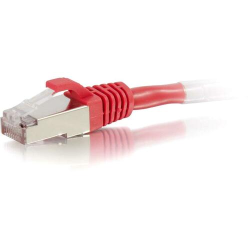 C2G 3ft Cat6 Snagless Shielded (STP) Network Patch Cable - Red - 3 ft Category 6 Network Cable for Network Device - First End: 1 x RJ-45 Male Network - Second End: 1 x RJ-45 Male Network - Patch Cable - Shielding - Gold, Nickel Plated Connector - Red