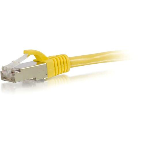 C2G 3ft Cat6 Snagless Shielded (STP) Network Patch Cable - Yellow - 3 ft Category 6 Network Cable for Network Device - First End: 1 x RJ-45 Male Network - Second End: 1 x RJ-45 Male Network - Patch Cable - Shielding - Gold, Nickel Plated Connector - Yell