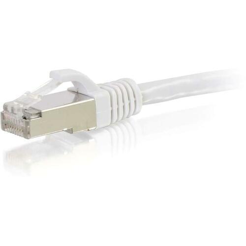 C2G 14ft Cat6 Snagless Shielded (STP) Network Patch Cable - White - 14 ft Category 6 Network Cable for Network Device - First End: 1 x RJ-45 Male Network - Second End: 1 x RJ-45 Male Network - Patch Cable - Shielding - Gold, Nickel Plated Connector - Whi