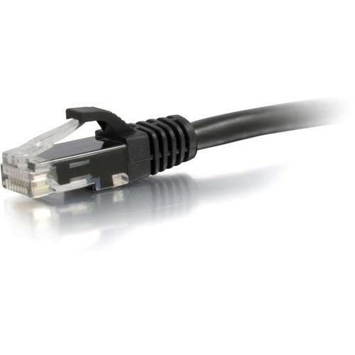 C2G 6in Cat6 Snagless Unshielded (UTP) Network Patch Cable - Black - 6" Category 6 Network Cable for Network Device - First End: 1 x RJ-45 Male Network - Second End: 1 x RJ-45 Male Network - Patch Cable - Gold Plated Contact - Black