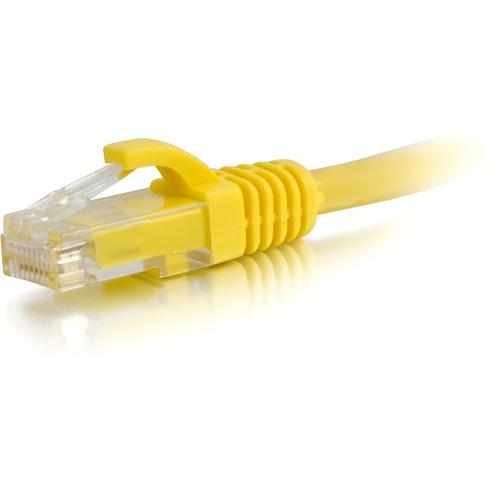 C2G 6in Cat6 Snagless Unshielded (UTP) Network Patch Cable - Yellow - 6" Category 6 Network Cable for Network Device - First End: 1 x RJ-45 Male Network - Second End: 1 x RJ-45 Male Network - Patch Cable - Gold Plated Contact - Yellow