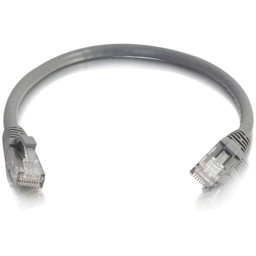 C2G 6in Cat6a Snagless Unshielded (UTP) Network Patch Cable - Gray - 6" Category 6a Network Cable for Network Device - First End: 1 x RJ-45 Male Network - Second End: 1 x RJ-45 Male Network - Patch Cable - Gold Plated Contact - Gray