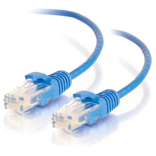 C2G 3ft Cat6 Snagless Unshielded (UTP) Slim Network Patch Cable - Blue - Category 6 Network Cable for Network Device - First End: 1 x RJ-45 Male Network - Second End: 1 x RJ-45 Male Network - Patch Cable - Blue