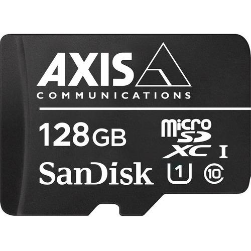 Axis Communications AXIS 128 GB Class 10/UHS-I (U1) microSDXC - 80 MB/s Read - 80 MB/s Write
