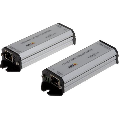 Axis Communications AXIS Long Range PoE Extender Kit - Network (RJ-45) - 3280.84 ft (1000000 mm) Extended Range - Aluminum