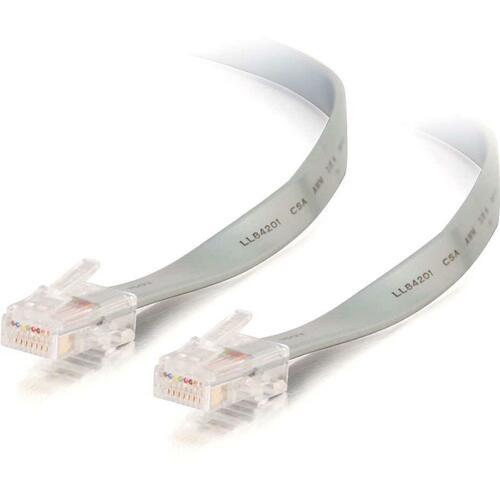 C2G Network Cable - RJ-45 - RJ-45 - 2.13m - Silver