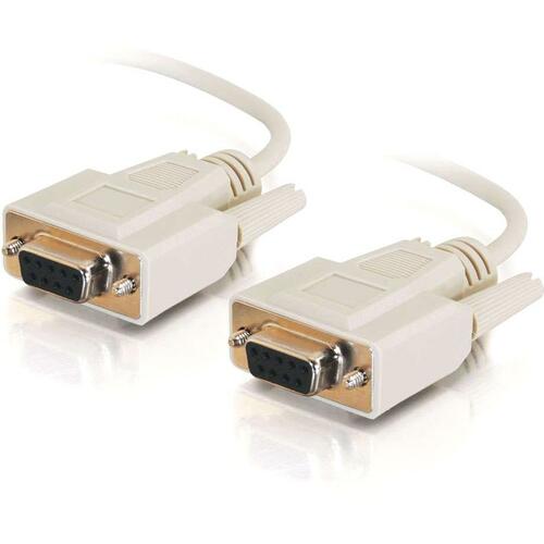 C2G Null Modem Cable - DB-9 Female Serial - DB-9 Female Serial - 3.05m - Beige