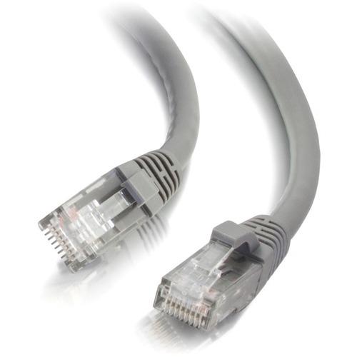 C2G 6 ft Cat6 Snagless UTP Unshielded Network Patch Cable - Gray - 6 ft Category 6 Network Cable for Network Device - First End: 1 x RJ-45 Male Network - Second End: 1 x RJ-45 Male Network - Patch Cable - Gray